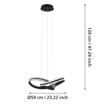 Eglo - Πολύφωτο LED σε σχοινί 2xLED/18W/230V