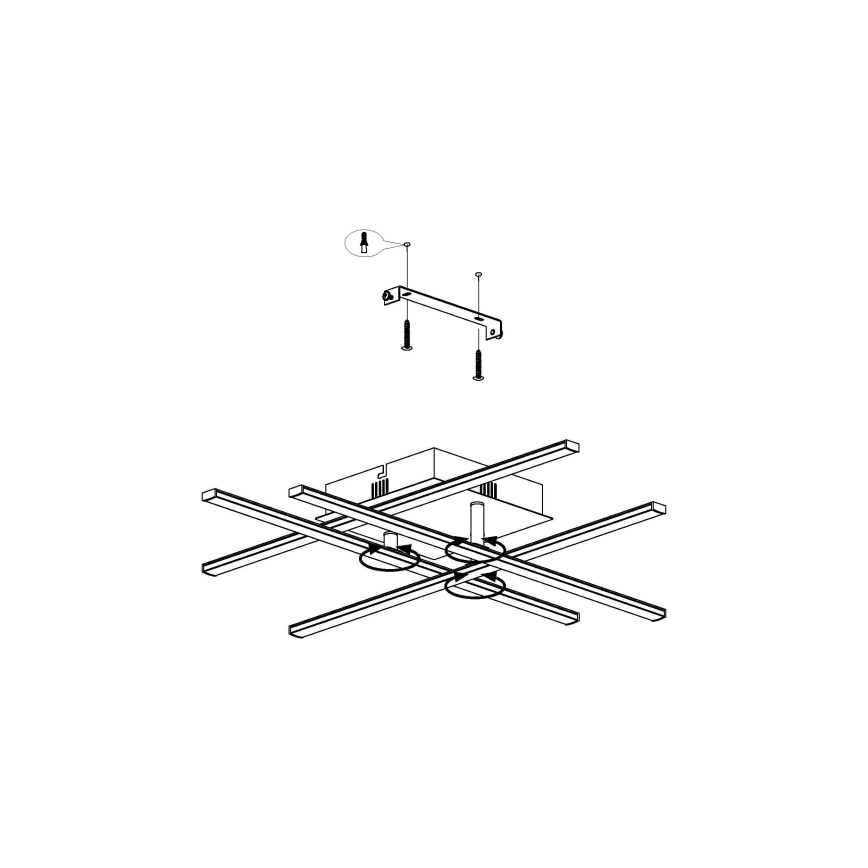 Eglo - Φως οροφής LED LED/5,2W/230V