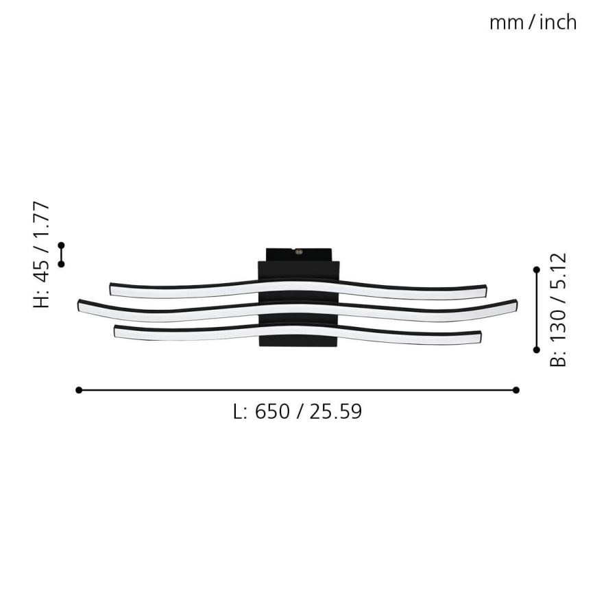 Eglo - Φως οροφής LED LED/21W/230V