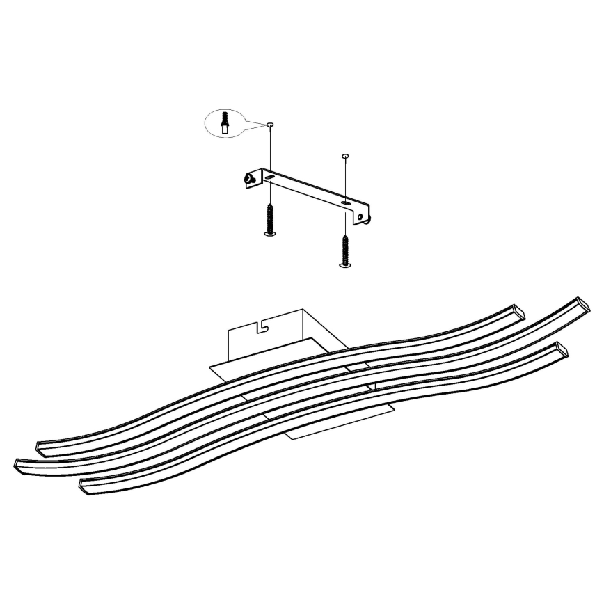 Eglo - Φως οροφής LED LED/21W/230V