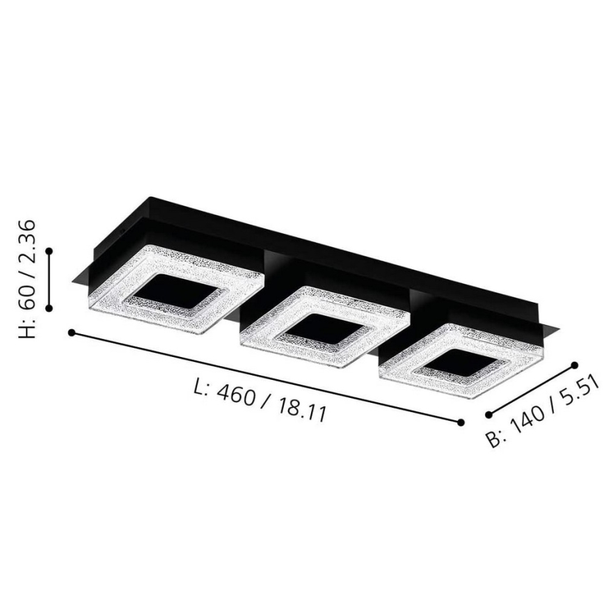 Eglo - Φως οροφής LED 3xLED/4W/230V