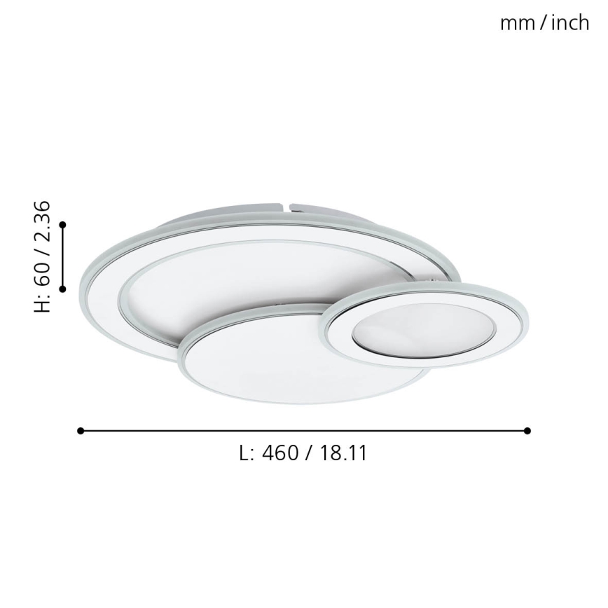 Eglo - Φως οροφής LED 3xLED/11W/230V