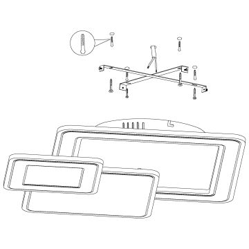 Eglo - Φως οροφής LED 3xLED/12W/230V