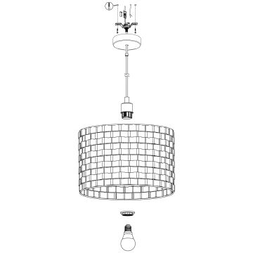 Eglo - Πολύφωτο κρεμαστό 1xE27/40W/230V δ. 38 cm