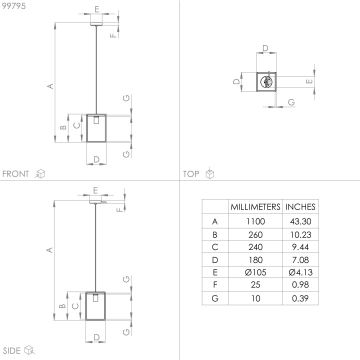 Eglo - Πολύφωτο κρεμαστό 1xE27/40W/230V