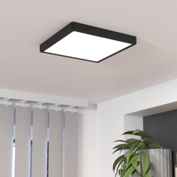 Eglo - LED Dimmable φωτιστικό οροφής LED/20,5W/230V μαύρο
