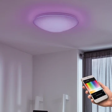 Eglo - LED RGB Dimming φωτιστικό οροφής τοίχου GIRON-C LED/17W/230V