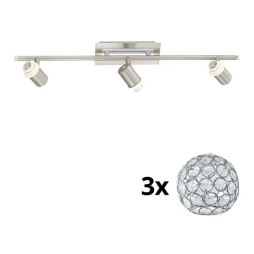 Eglo - LED Φωτιστικό σποτ MY CHOICE 3xE14/40W/230V χρώμιο