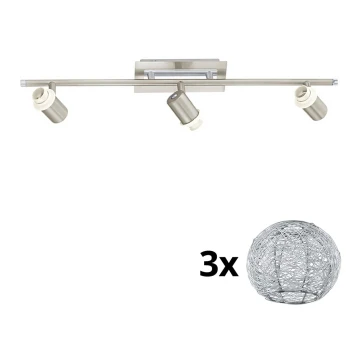 Eglo - LED Φωτιστικό σποτ MY CHOICE 3xE14/40W/230V χρώμιο