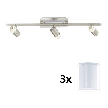 Eglo - LED Φωτιστικό σποτ MY CHOICE 3xE14/40W/230V χρώμιο/λευκό