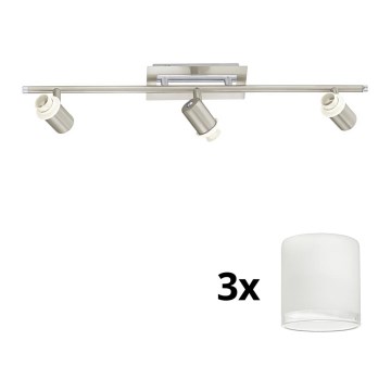 Eglo - LED Φωτιστικό σποτ MY CHOICE 3xE14/40W/230V χρώμιο/λευκό