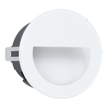 Eglo - LED Χωνευτό φωτιστικό εξωτερικού χώρου  LED/2,5W/230V IP65 λευκό