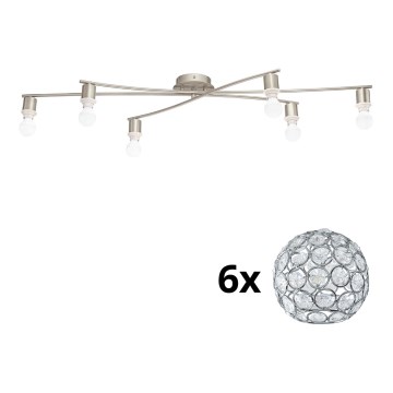 Eglo - Φωτιστικό οροφής LED MY CHOICE 6xE14/4W/230V  χρώμιο