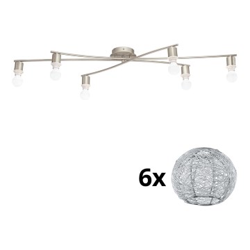 Eglo - Φωτιστικό οροφής LED MY CHOICE 6xE14/4W/230V χρώμιο