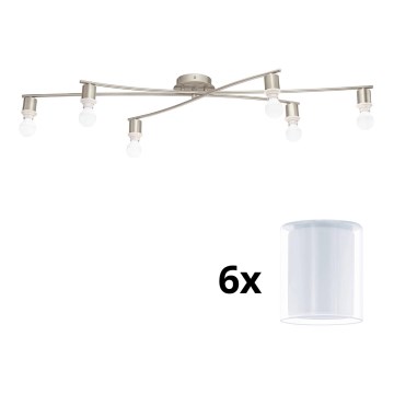 Eglo - Φωτιστικό οροφής LED MY CHOICE 6xE14/4W/230V  χρώμιο/λευκό