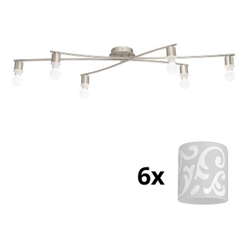 Eglo - Φωτιστικό οροφής LED MY CHOICE 6xE14/4W/230V  χρώμιο/λευκό