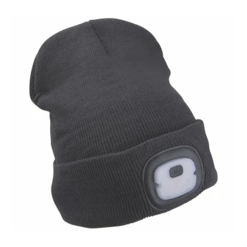 Extol - Hat με ένα headlamp και USB charging 250 mAh μαύρο size UNI