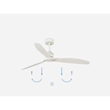 FARO 32101WP - Ανεμιστήρας οροφής JUST FAN M λευκός δ. 128 cm SMART + τηλεχειριστήριο