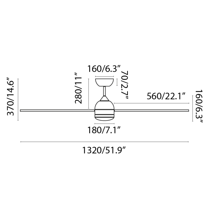 FARO 33524WP - Ανεμιστήρας οροφής LED POROS L LED/19W/230V ξύλο/λευκό δ. 132 cm SMART + τηλεχειριστήριο