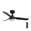 FARO 33822-1TW - LED Dimming ceiling fan MINI PUNT S LED/10W 2700/4000/6000K μαύρο διάμετρος 90 cm + τηλεχειριστήριο