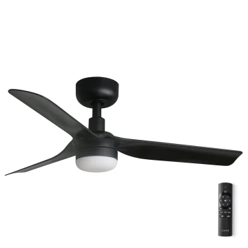 FARO 33822-1TW - LED Dimming ceiling fan MINI PUNT S LED/10W 2700/4000/6000K μαύρο διάμετρος 90 cm + τηλεχειριστήριο