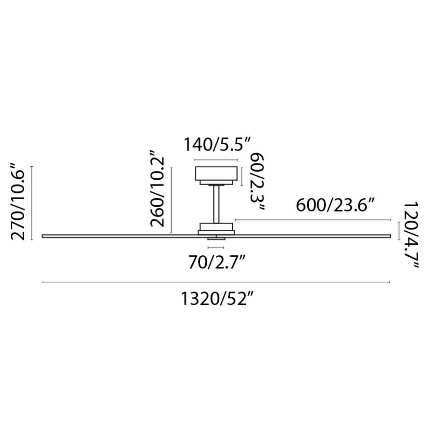 FARO 34100 - Ανεμιστήρας οροφής MILOS μαύρο + τηλεχειριστήριο