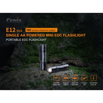 Fenix E12V20 - LED Φακός LED/1xAA IP68 160 lm 70 ώρες