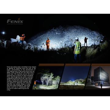 Fenix LR50R - Επαναφορτιζόμενος φακός LED 4xLED / USB IP68 12000 lm 58 ώρες