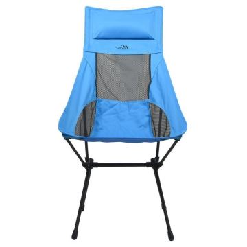 Foldable camping chair μπλε 105 cm