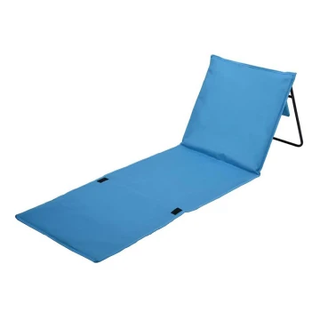 Folding lounger μπλε 160x55 cm