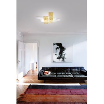 Gea Luce LARA P M oro - Φωτιστικό οροφής LARA 2xE27/70W/230V 70 cm χρυσαφί