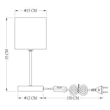 Globo - Επιτραπέζια λάμπα 1xE14/25W/230V