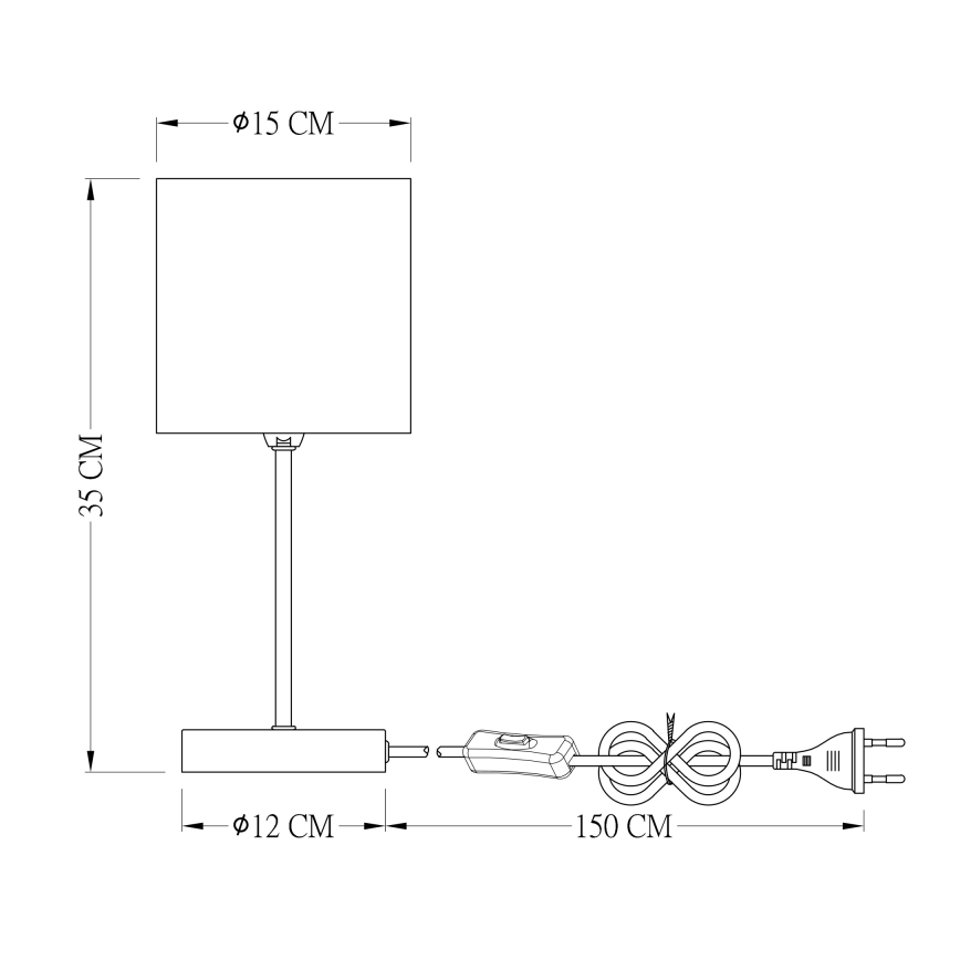 Globo - Επιτραπέζια λάμπα 1xE14/25W/230V