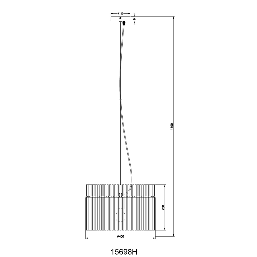 Globo - Κρεμαστό φωτιστικό οροφής 1xE27/60W/230V