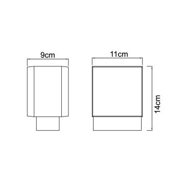 Globo - LED Εξωτερικό φως τοίχου LED/12W/230V IP44