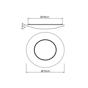 Globo - Φωτιστικό οροφής LED LED/24W/230V 3000/4500/6500K