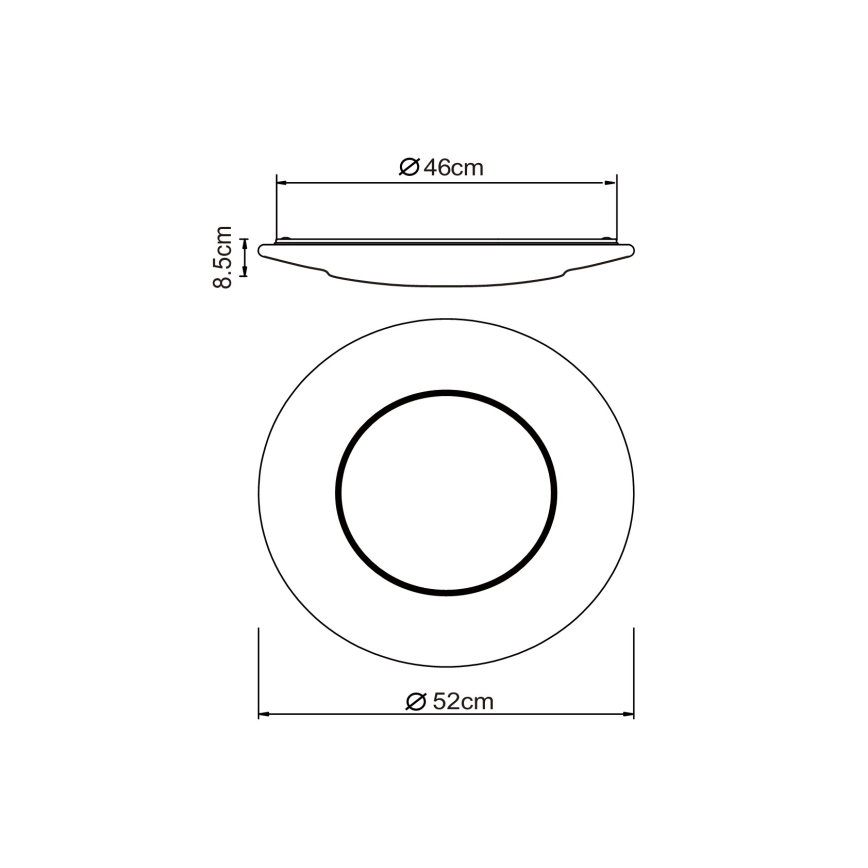 Globo - Φωτιστικό οροφής LED LED/24W/230V 3000/4500/6500K