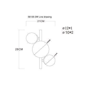 Globo - LED Πλαφονιέρα οροφής 3xG9/3W/230V χρώμιο