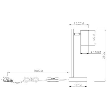 Globo - Επιτραπέζια λάμπα 1xGU10/5W/230V