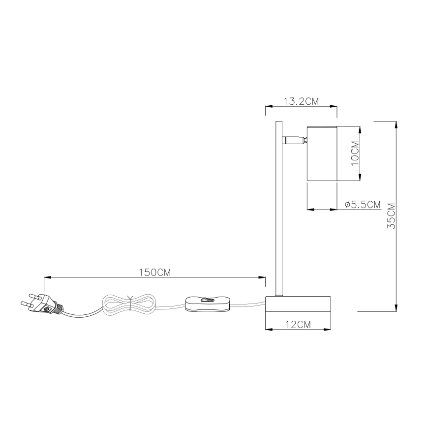 Globo - Επιτραπέζια λάμπα 1xGU10/5W/230V