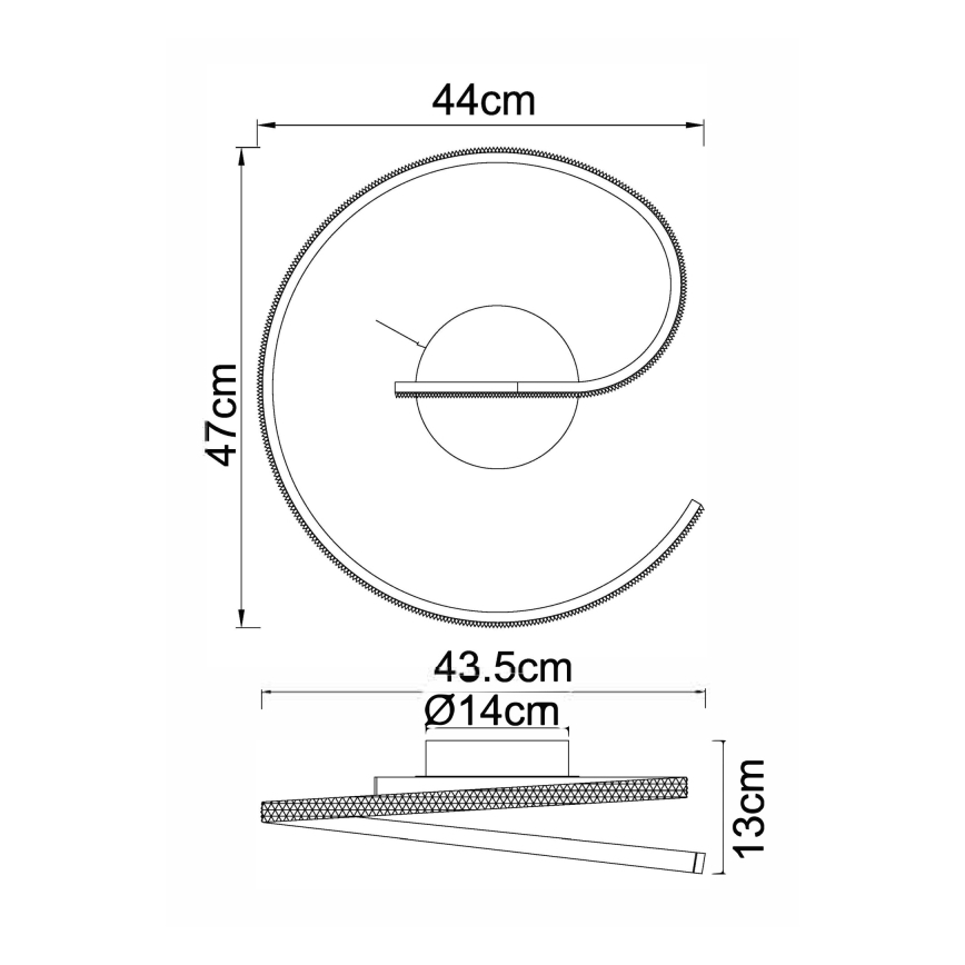 Globo - LED Πλαφονιέρα οροφής LED/20W/230V