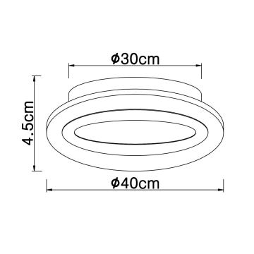 Globo - Φωτιστικό οροφής LED LED/15W/230V