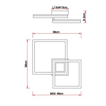 Globo - Φωτιστικό οροφής LED LED/18W/230V