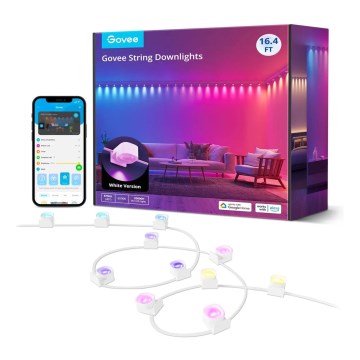 Govee - RGBIC LED String Downlights 5m Wi-Fi φωτισμός  τοίχου