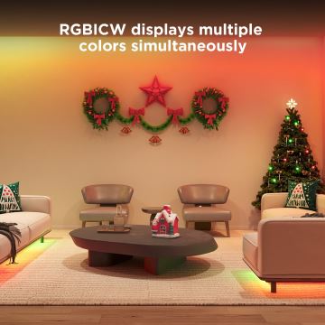 Govee - Wi-Fi RGBICW Smart PRO Ταινία LED 5m MATTER  - extra durable