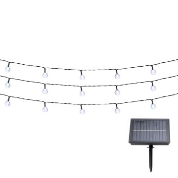 Grundig - Ηλιακά λαμπάκια LED 100xLED/8 λειτουργίες 15m θερμό λευκό