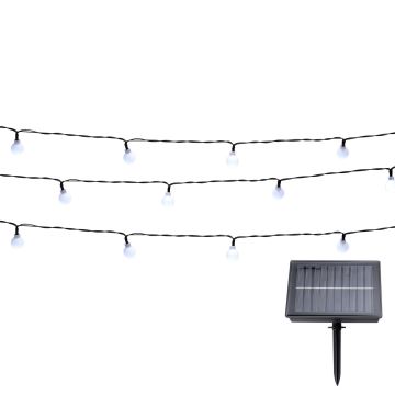 Grundig - Ηλιακά λαμπάκια LED 100xLED/8 λειτουργίες 16,85m θερμό λευκό