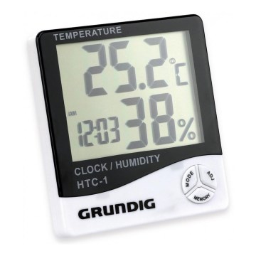 Grundig - Μετεωρολογικός σταθμός με ξυπνητήρι 1xAAA