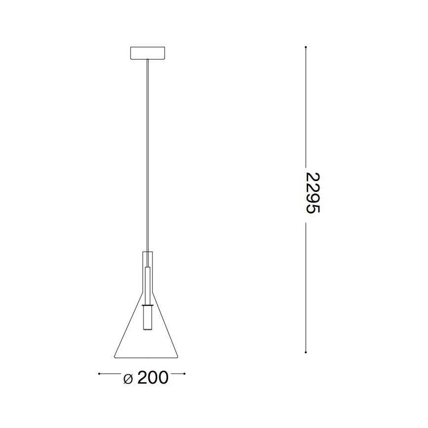 Ideal Lux -  Κρεμαστό φωτιστικό οροφής LED EMPIRE 1xG9/3W/230V