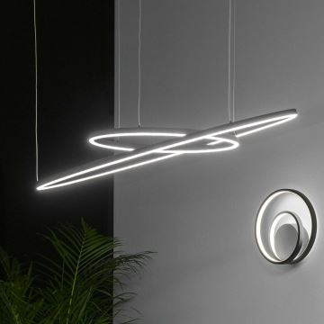 Ideal Lux -  Κρεμαστό φωτιστικό οροφής LED ORACLE LED/55W/230V διάμετρος 90 cm μαύρο